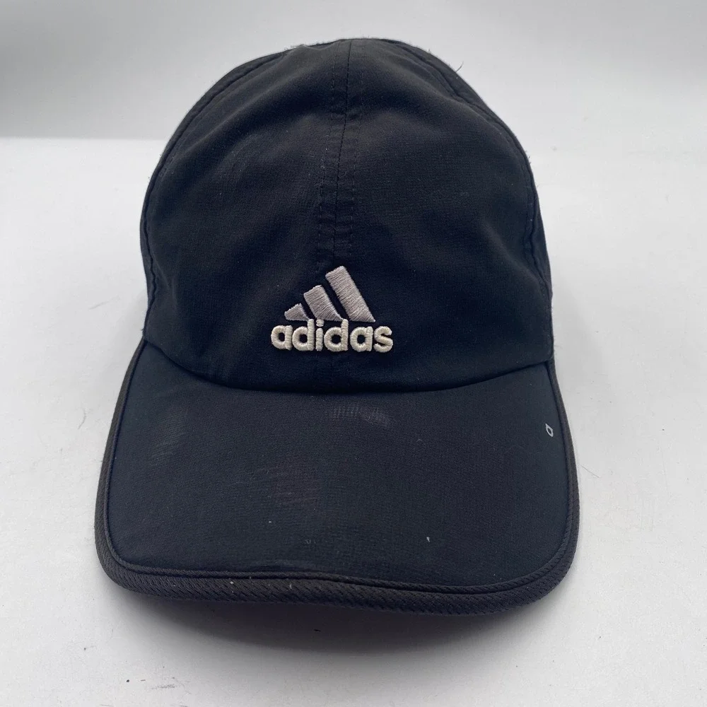 Adidas Climalite Performance Baseball Hat Mens OSFM Black Embroidered Logo Sport